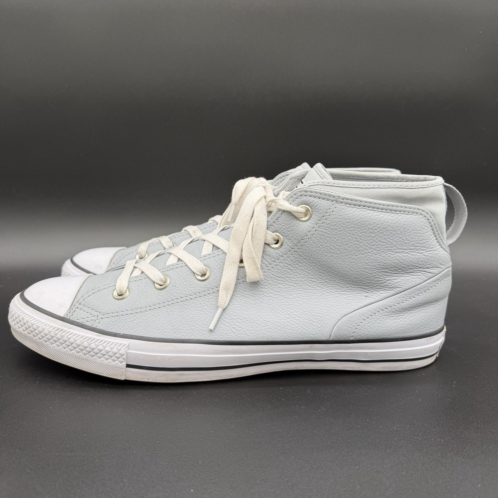 Converse Chuck Taylor All Star Gray Men's Size 12 Leather High Tops 157538C